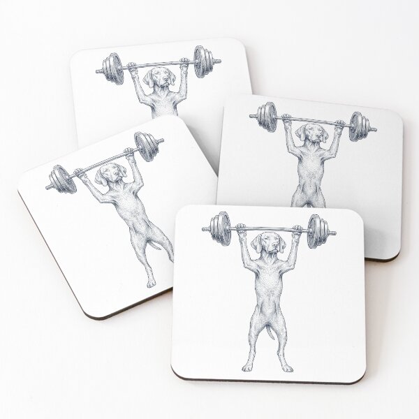 Item preview, Vintage Vizsla Weightlifting Deadlift Gym Dog Lover designed and sold by DoodleTortle.