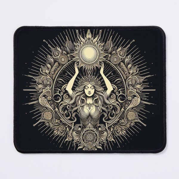 Item preview, She Holds the Sun – Divine Feminine Energy Illustration designed and sold by Roberta Calabrese.
