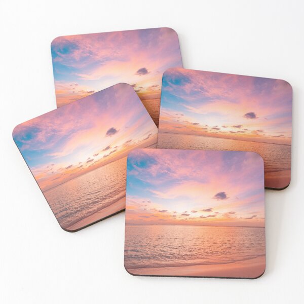 Item preview, Dreamy Magical Sunset Sky Tropical Beach Ocean Wall Art designed and sold by icemanphotos.