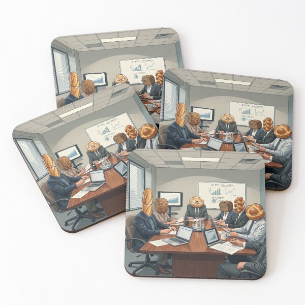 Item preview, Corporate Bread Heads Business Meeting Satire designed and sold by ryanguas.