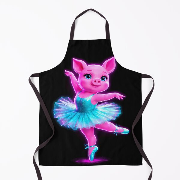 Item preview, Neon Ballerina Pig Cyberpunk Animal designed and sold by AuraloomAtelier.