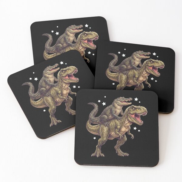 Item preview, Funny Alligator Riding T Rex Dinosaur Animal Lover designed and sold by TerryConnells.