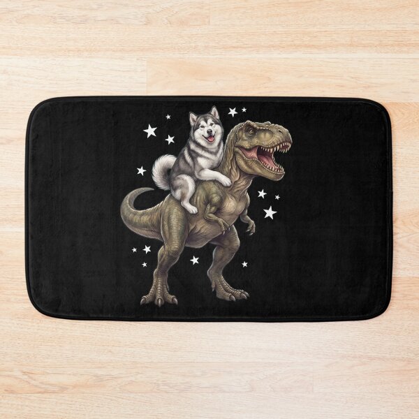 Item preview, Funny Alaskan Malamute Riding T Rex Dinosaur Dog Lover designed and sold by TerryConnells.