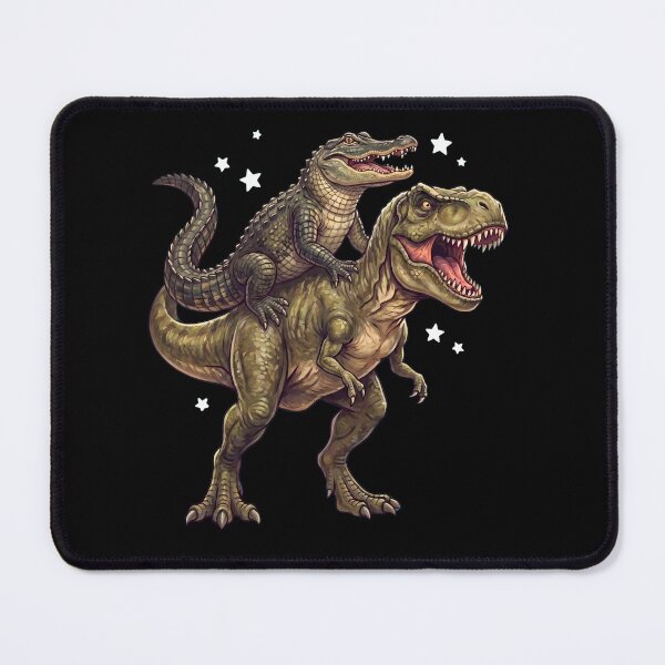 Item preview, Funny Alligator Riding T Rex Dinosaur Animal Lover designed and sold by TerryConnells.