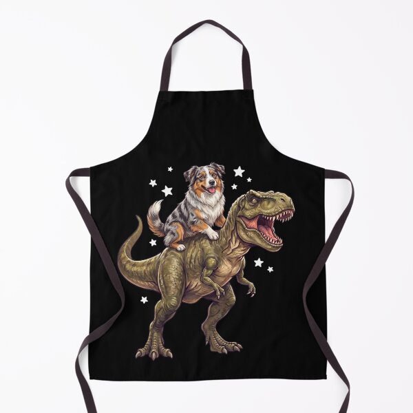 Item preview, Funny Australian Shepherd Riding T Rex Dinosaur Dog Lover designed and sold by TerryConnells.