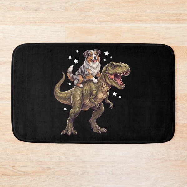 Item preview, Funny Australian Shepherd Riding T Rex Dinosaur Dog Lover designed and sold by TerryConnells.