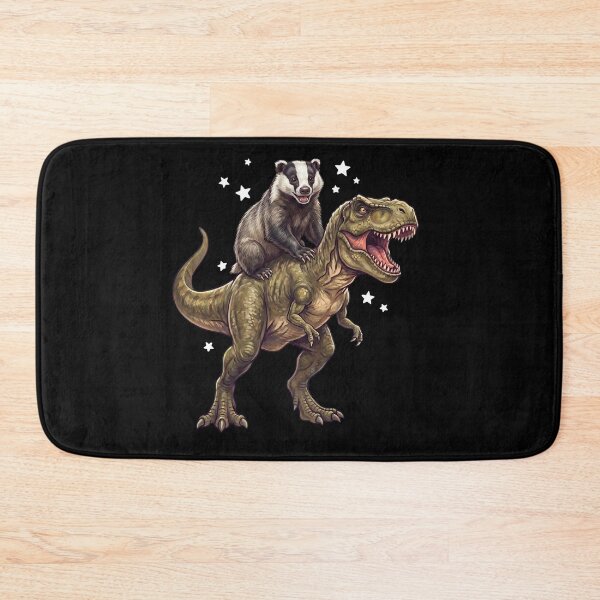 Item preview, Funny Badger Riding T Rex Dinosaur Animal Lover designed and sold by TerryConnells.