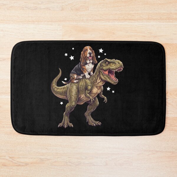 Item preview, Funny Basset Hound Riding T Rex Dinosaur Dog Lover designed and sold by TerryConnells.