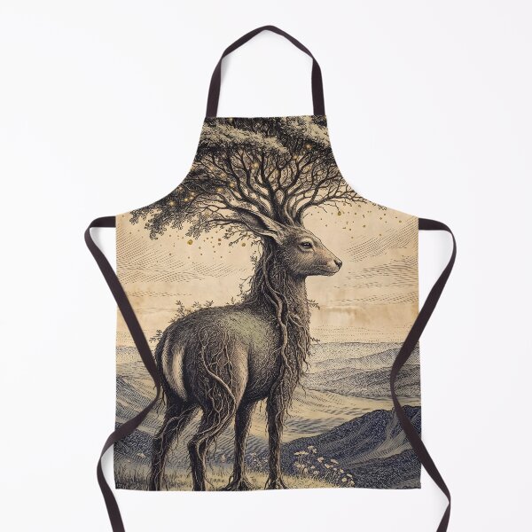 Item preview, Deer and Tree Fusion Printable Poster designed and sold by STTrillionTEES.