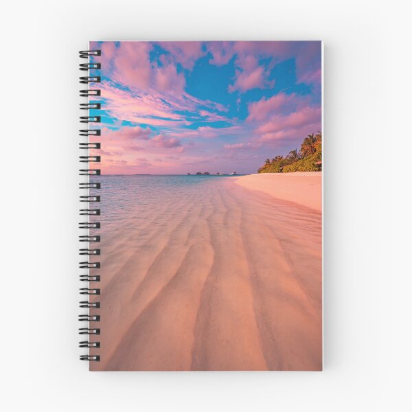 Item preview, Dreamy Maldives Beach Sunset Pink Sky Water Villas designed and sold by icemanphotos.