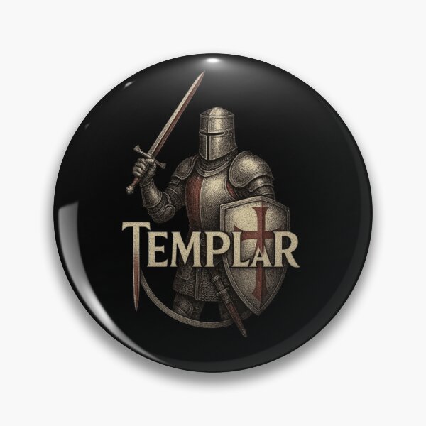 Item preview, Knight Templar Design, Medieval Crusader Knight Shirt, Holy Warrior, Templar Order, Cross Shield Armor, Medieval Battle Knight Art designed and sold by Typologystudios.