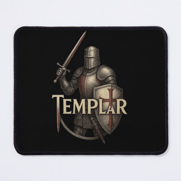 Item preview, Knight Templar Design, Medieval Crusader Knight Shirt, Holy Warrior, Templar Order, Cross Shield Armor, Medieval Battle Knight Art designed and sold by Typologystudios.