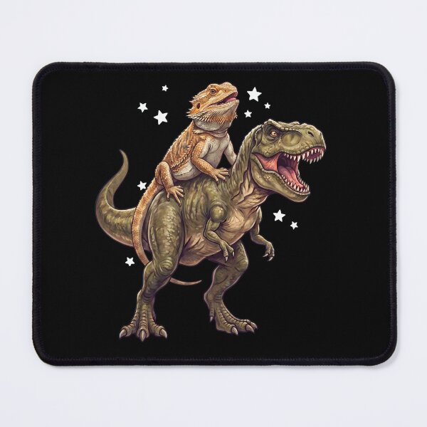 Item preview, Funny Bearded Dragon Riding T Rex Dinosaur Animal Lover designed and sold by TerryConnells.