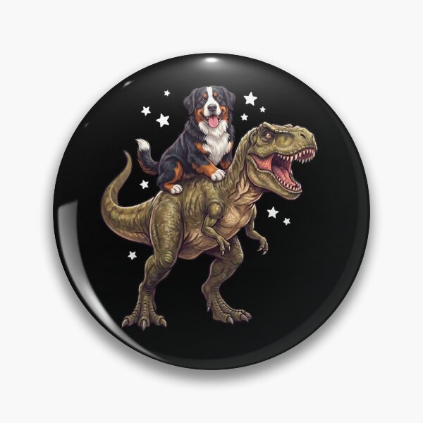 Item preview, Funny Bernese Mountain Dog Riding T Rex Dinosaur Dog Lover designed and sold by TerryConnells.