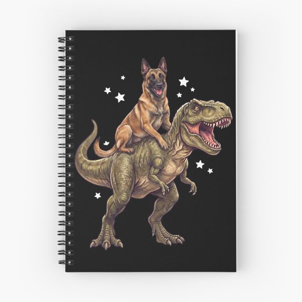 Item preview, Funny Belgian Malinois Riding T Rex Dinosaur Dog Lover designed and sold by TerryConnells.