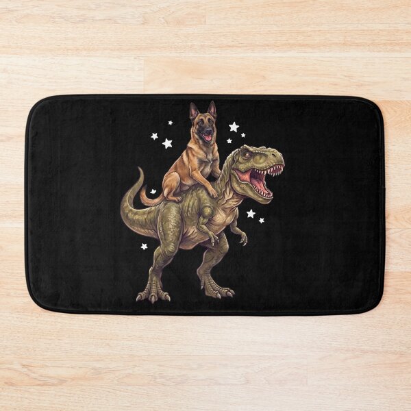 Item preview, Funny Belgian Malinois Riding T Rex Dinosaur Dog Lover designed and sold by TerryConnells.