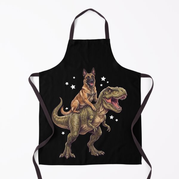 Item preview, Funny Belgian Malinois Riding T Rex Dinosaur Dog Lover designed and sold by TerryConnells.