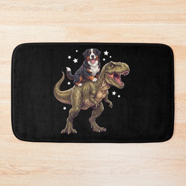 Item preview, Funny Bernese Mountain Dog Riding T Rex Dinosaur Dog Lover designed and sold by TerryConnells.