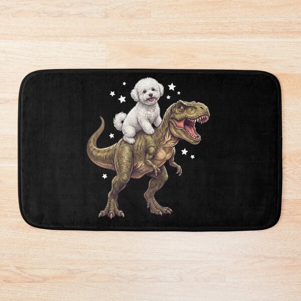 Item preview, Funny Bichon Frise Riding T Rex Dinosaur Dog Lover designed and sold by TerryConnells.