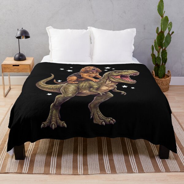 Item preview, Funny Bloodhound Riding T Rex Dinosaur Dog Lover designed and sold by TerryConnells.