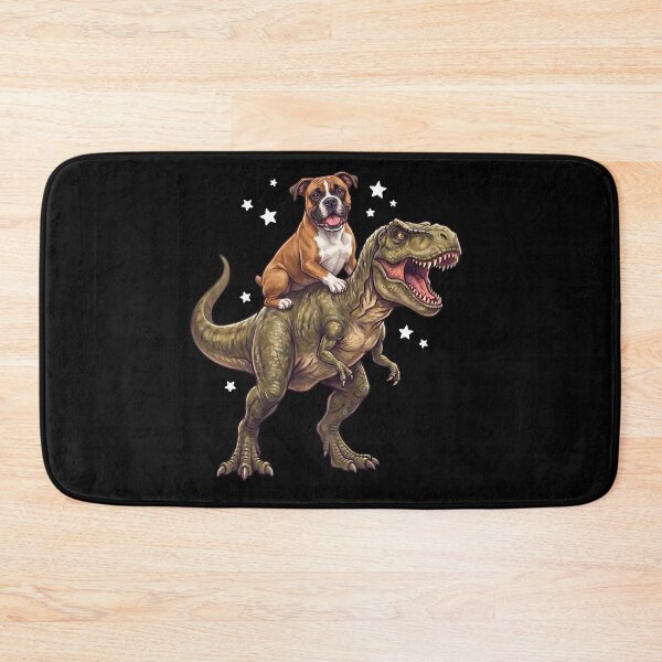 Item preview, Funny Boxer Dog Riding T Rex Dinosaur Dog Lover designed and sold by TerryConnells.