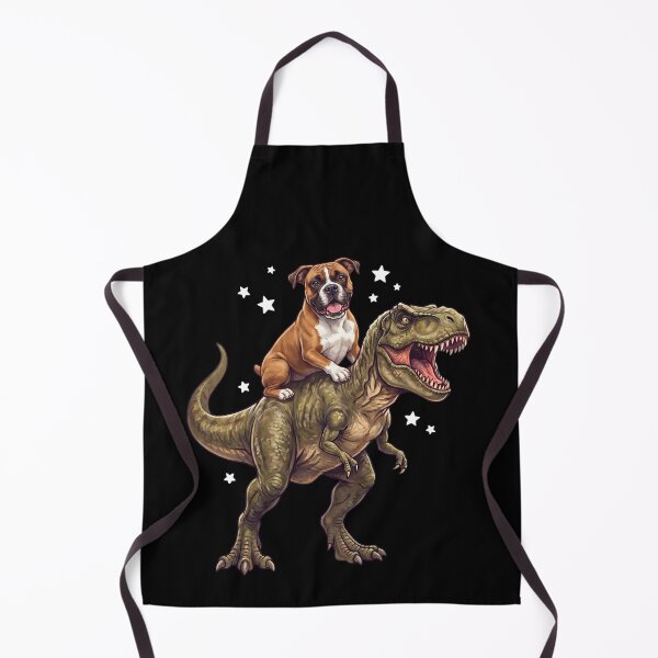 Item preview, Funny Boxer Dog Riding T Rex Dinosaur Dog Lover designed and sold by TerryConnells.