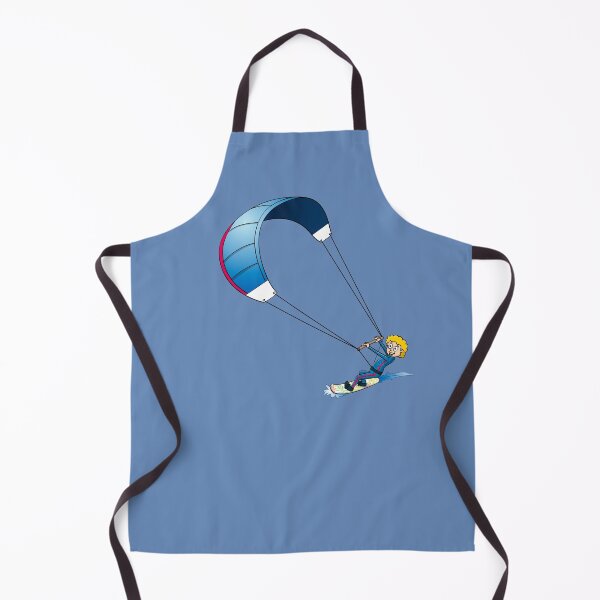 Item preview, Funny kite surfing cartoon style illustration designed and sold by Stef Ringoot, cartoons and illustrations.