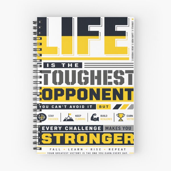 Item preview, Life Is The Toughest Opponent Every Challenge Makes You Stronger designed and sold by KLERIKSTORE.