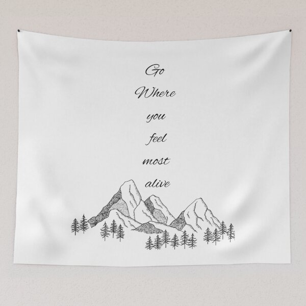 Item preview, Go Where You Feel Most Alive Minimalist Nature designed and sold by ArtBySimrat.