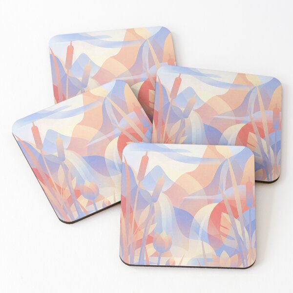 Item preview, abstract pastel landscape designed and sold by Mike Kiev art.