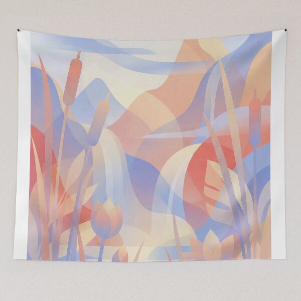 Item preview, abstract pastel landscape designed and sold by Mike Kiev art.