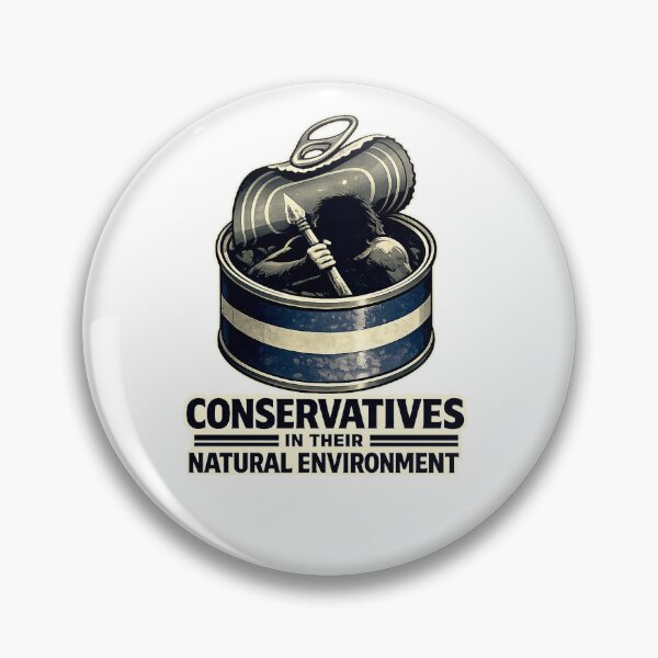 Item preview, “Conservatives in Their Natural Environment” T-Shirt – Satirical Neanderthal Graphic, Bold Minimal Design designed and sold by GW-STUDIO.