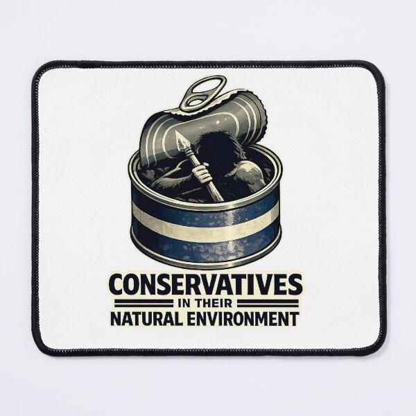 Item preview, “Conservatives in Their Natural Environment” T-Shirt – Satirical Neanderthal Graphic, Bold Minimal Design designed and sold by GW-STUDIO.