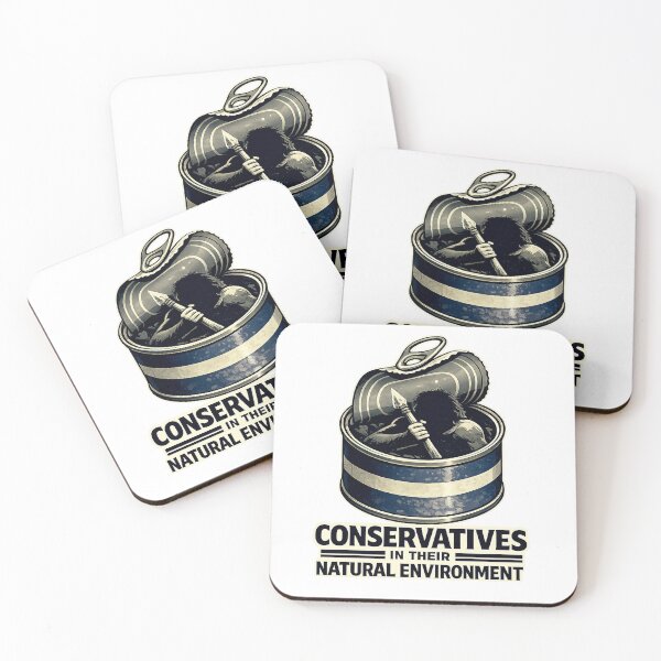Item preview, “Conservatives in Their Natural Environment” T-Shirt – Satirical Neanderthal Graphic, Bold Minimal Design designed and sold by GW-STUDIO.