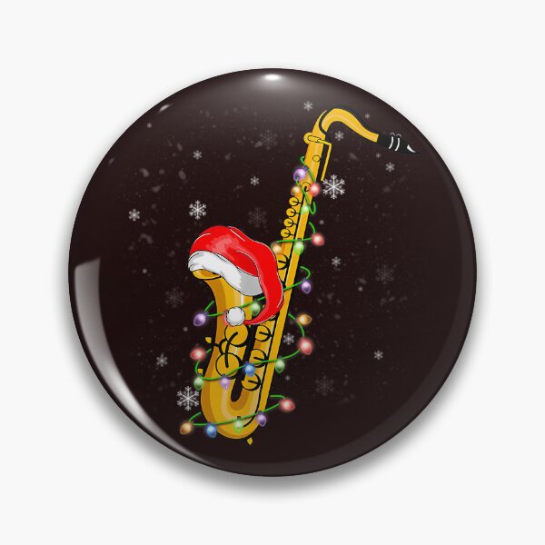 Item preview, Saxophone Music Lover Xmas Lights Santa Saxophone Christmas designed and sold by Black-Montana.
