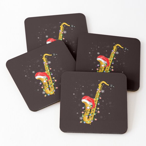 Item preview, Saxophone Music Lover Xmas Lights Santa Saxophone Christmas designed and sold by Black-Montana.