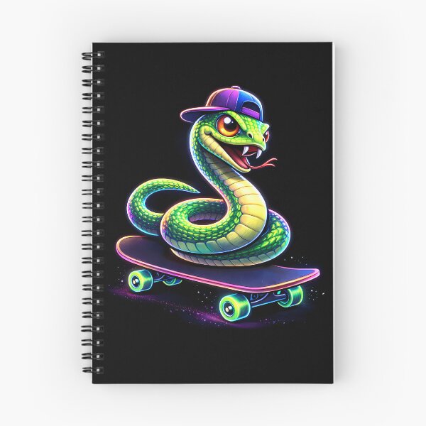 Item preview, Neon Skate Snake Cyberpunk Animal designed and sold by AuraloomAtelier.