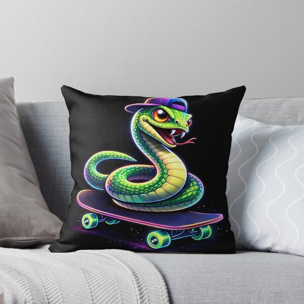 Item preview, Neon Skate Snake Cyberpunk Animal designed and sold by AuraloomAtelier.