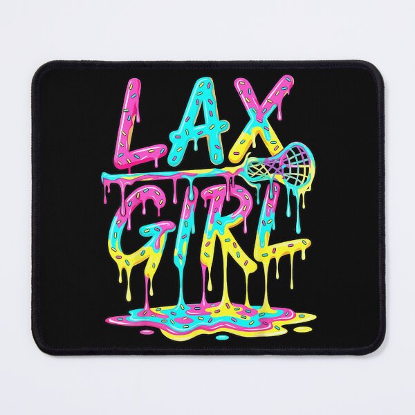 Item preview, Colorful Lax Girl Lacrosse Player Aesthetic Sweet Donut Dripping Sprinkles Graphic designed and sold by EricCotanori.