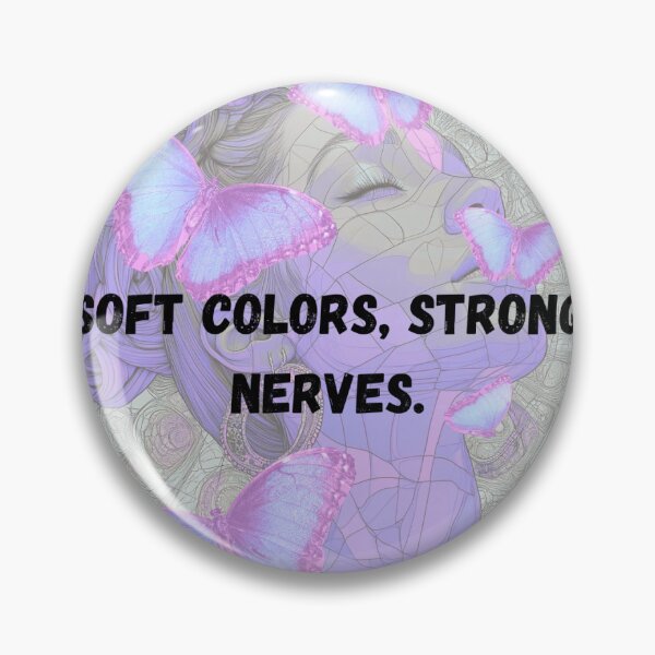 Item preview, Soft Colors Strong Nerves Aesthetic Design ⭐ designed and sold by PastelPanicCo.