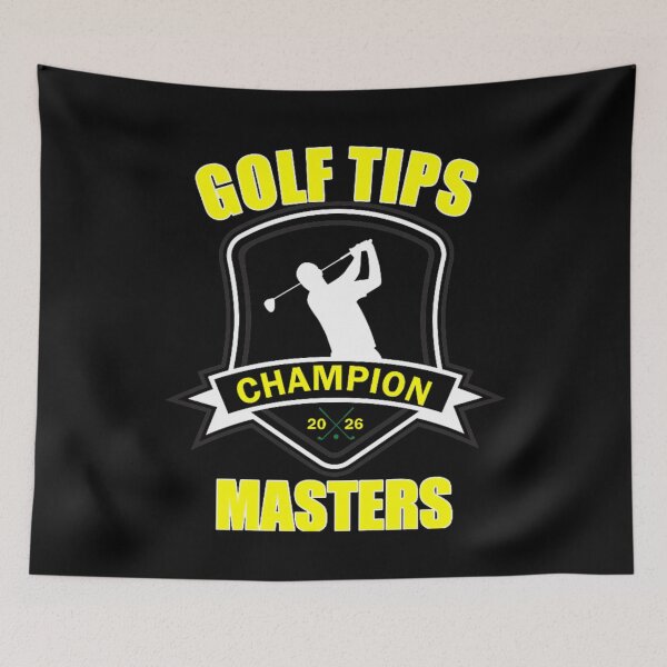 Item preview, Golf Tips Champion Masters 2026 Tournament Style Professional Golfer Sport Shield designed and sold by EricCotanori.