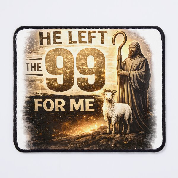 Item preview, Christian T-Shirt He Left the 99 for Me – Psalm 23 Jesus Shepherd Faith Gift and sticker designed and sold by Billium Halder.