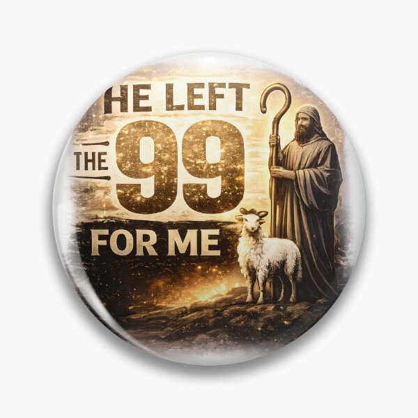 Item preview, Christian T-Shirt He Left the 99 for Me – Psalm 23 Jesus Shepherd Faith Gift and sticker designed and sold by Billium Halder.