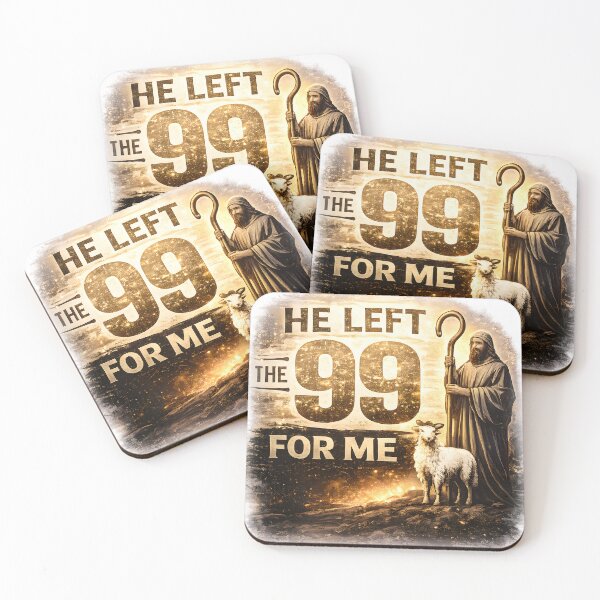 Item preview, Christian T-Shirt He Left the 99 for Me – Psalm 23 Jesus Shepherd Faith Gift and sticker designed and sold by Billium Halder.