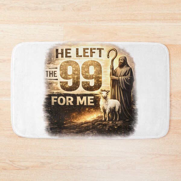 Item preview, Christian T-Shirt He Left the 99 for Me – Psalm 23 Jesus Shepherd Faith Gift and sticker designed and sold by Billium Halder.