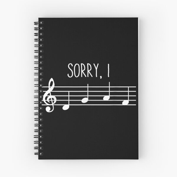 Item preview, Sorry I Was Thinking About Music Notes Treble Clef Musician Pun designed and sold by EricCotanori.