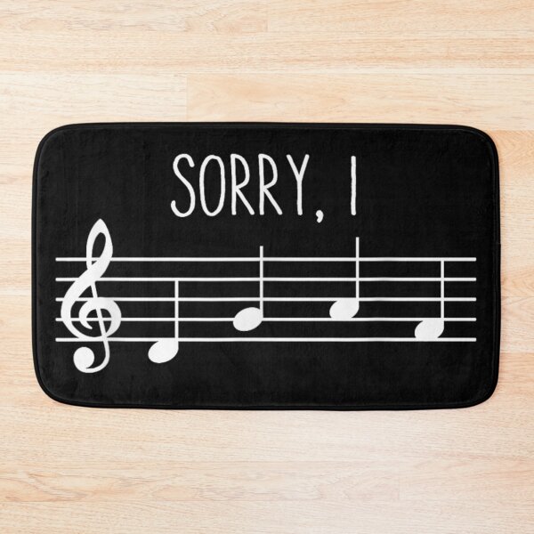 Item preview, Sorry I Was Thinking About Music Notes Treble Clef Musician Pun designed and sold by EricCotanori.