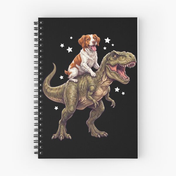 Item preview, Funny Brittany Riding T Rex Dinosaur Dog Lover designed and sold by TerryConnells.