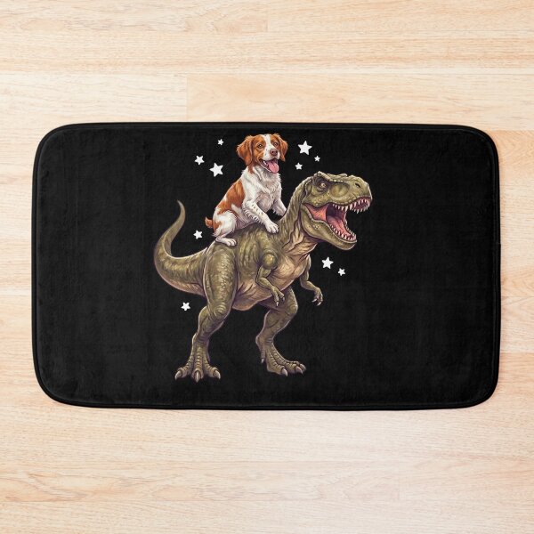 Item preview, Funny Brittany Riding T Rex Dinosaur Dog Lover designed and sold by TerryConnells.