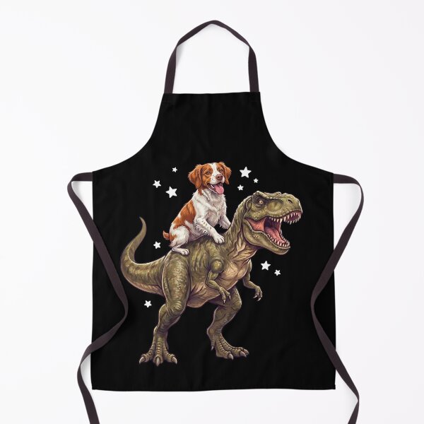 Item preview, Funny Brittany Riding T Rex Dinosaur Dog Lover designed and sold by TerryConnells.